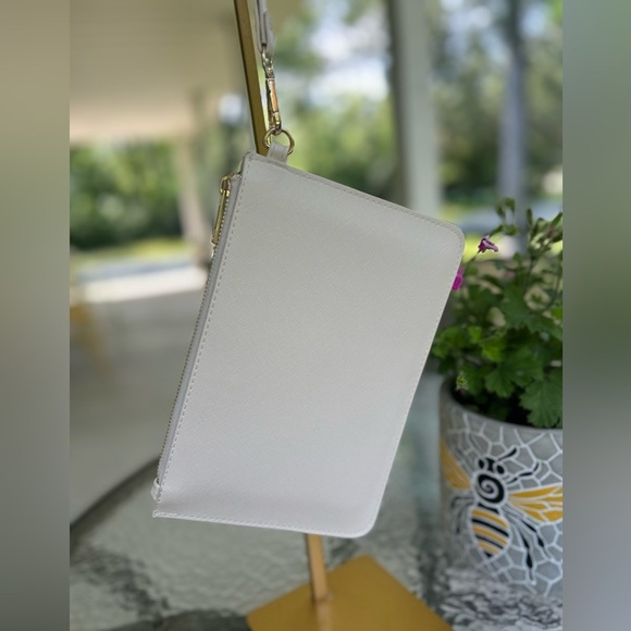 NWT- Miss to Mrs. Wristlet in Cream - Picture 3 of 4